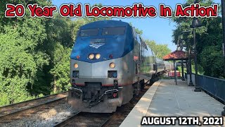 Aging Amtrak Locomotive Can Still FLY! | Amtrak Train 171 The Northeast Regional Past Backlick Road