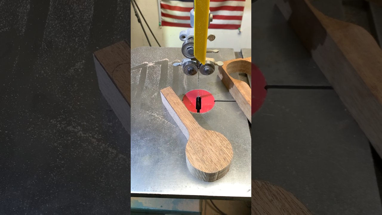 Bandsaw coffee scoop. 