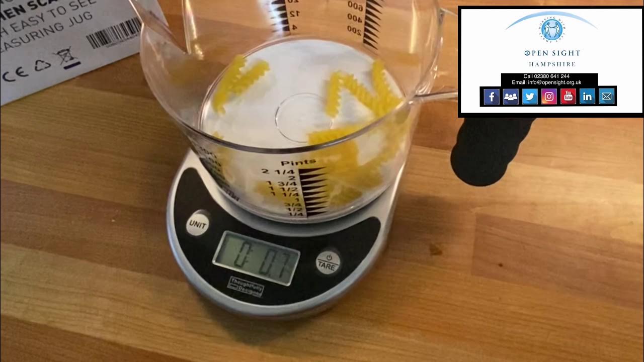 English Talking Kitchen Scale for Blind People or Visually Impaired