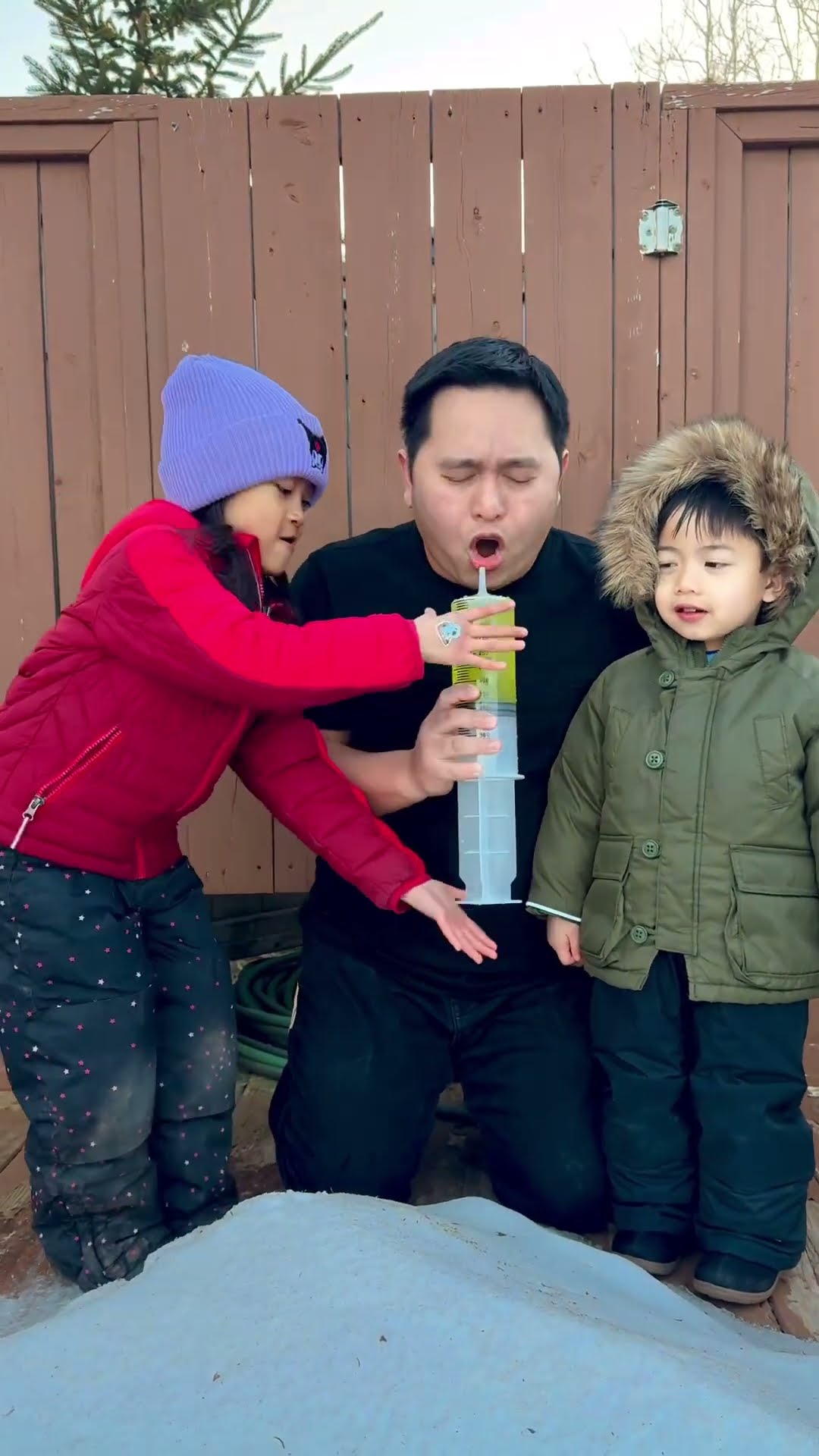 Injection prank on dad ????❤️???