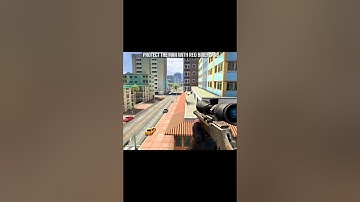 pure Sniper Mobile shooting Game| protect the man with red briefcase 💼 #music #rap