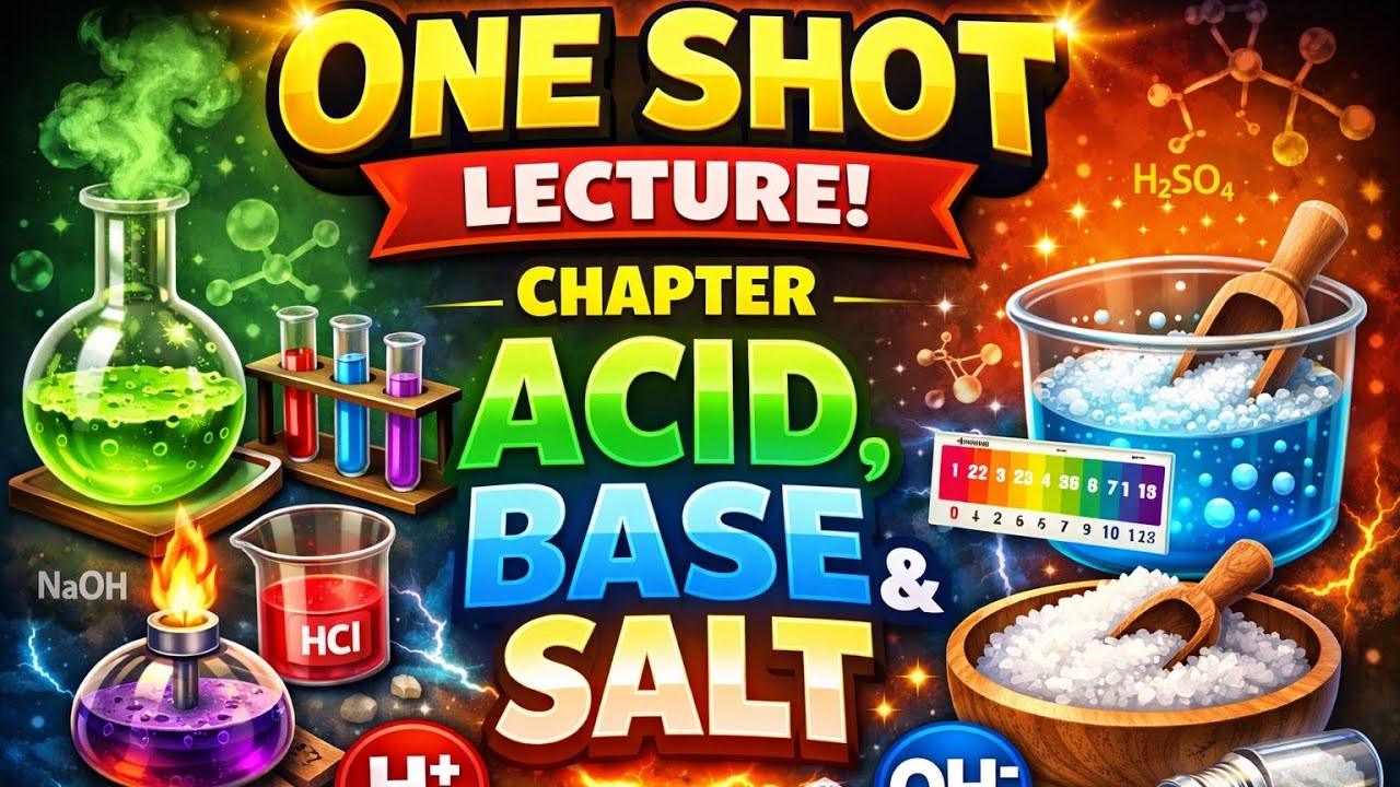 Chapter 2 | Acid base and salt | one shot lecture 