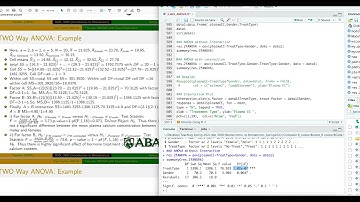 Introduction to Biostatistics: Two way ANOVA with equal replication (using R)