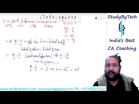 Chapter 1 | Ratio & Proportion, Indices and Logarithms | Part 2 | CA Foundation Math | StudyByTech