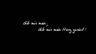 Gib mir mein Herz zurück ; Du brauchst meine Liebe nicht !
