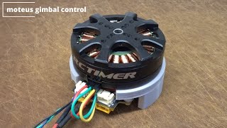 Driving gimbal motors with moteus