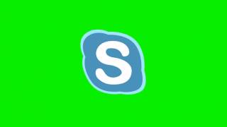 👉 Футажи на хромакее: иконка Skype/скайп