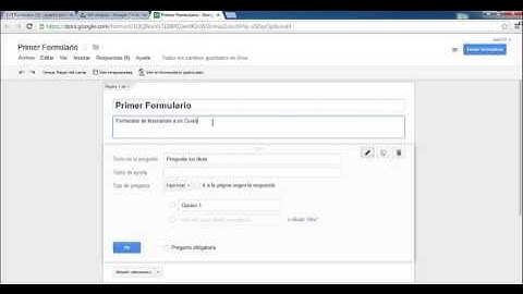 Google Drive: Formularios - Ejemplo-