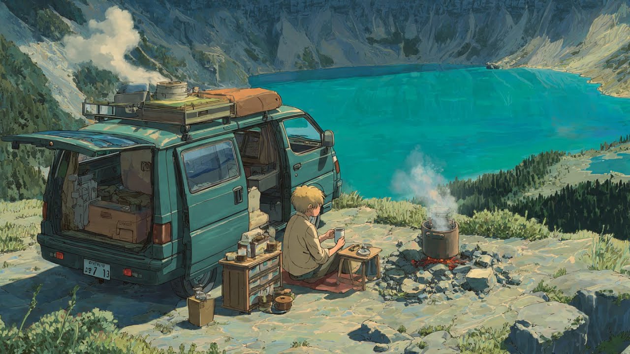 🌌 Starry Roadtrip Lo-fi | Van Life Chill Mix | Nonstop Night Drive Vibes