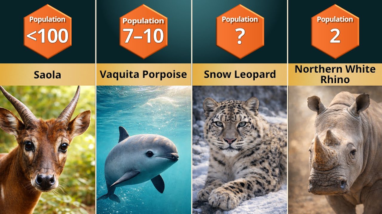 16 Critically Endangered Animals and What's Killing Them - YouTube