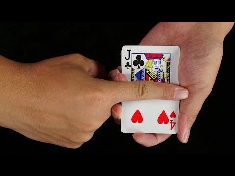 刘谦魔術教学：红心4瞬间变换梅花J，手比眼快？慢动作演示后真简单