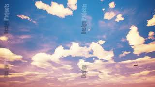 Time lapse of cloudscape with summer sun