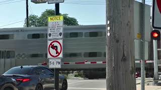 Outbound Metra BNSF Line Express Train # 1253 in Clarendon Hills, IL. (7/22/2026)