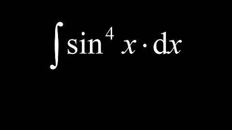Integral of sin^4(x) using the power reducing identities to integrate an even power of sine.