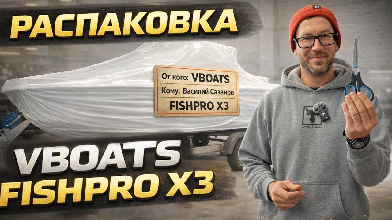 Распаковка и обзор лодки FISHPRO X3. 