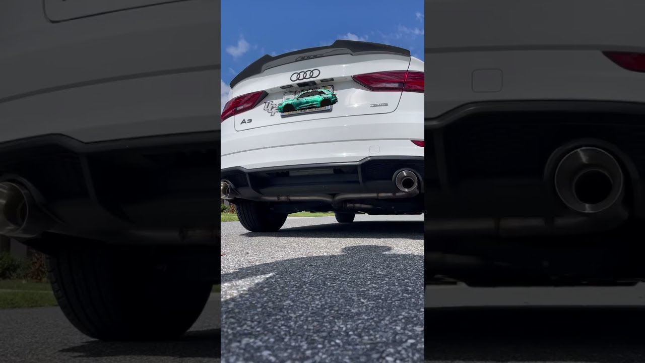 2020 Audi A3 3in Straight Pipe Custom Exhaust Cold Start