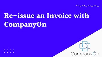 Re issuing an Invoice