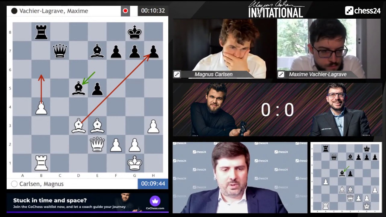 Carlsen vence Caruana e enfrenta Firouzja na Final dos Vencedores 
