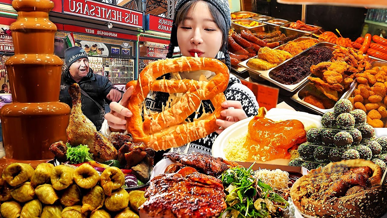 부다페스트6탄) 130년된 헝가리 재래시장 털러갔습니다👊 그레이트 마켓홀 헝가리음식 먹방