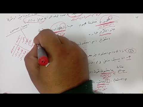 شرح اسم المفعول الجزء الثاني للسادس مهني جميع الاقسام