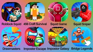 Roblock Squid, 456 Craft Survival, Squid Game, Squid Sniper, Drawmasters, Imposter Escape, Impostor screenshot 5