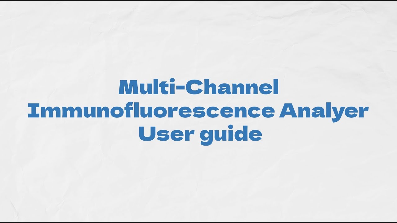 Wesail WS-Mi6000 Multi-Channel Immunofluorescence Analyer User guide