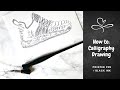 How to: Calligraphy Drawing - Running Shoe Edition - Pointed Pen & Sumi Ink