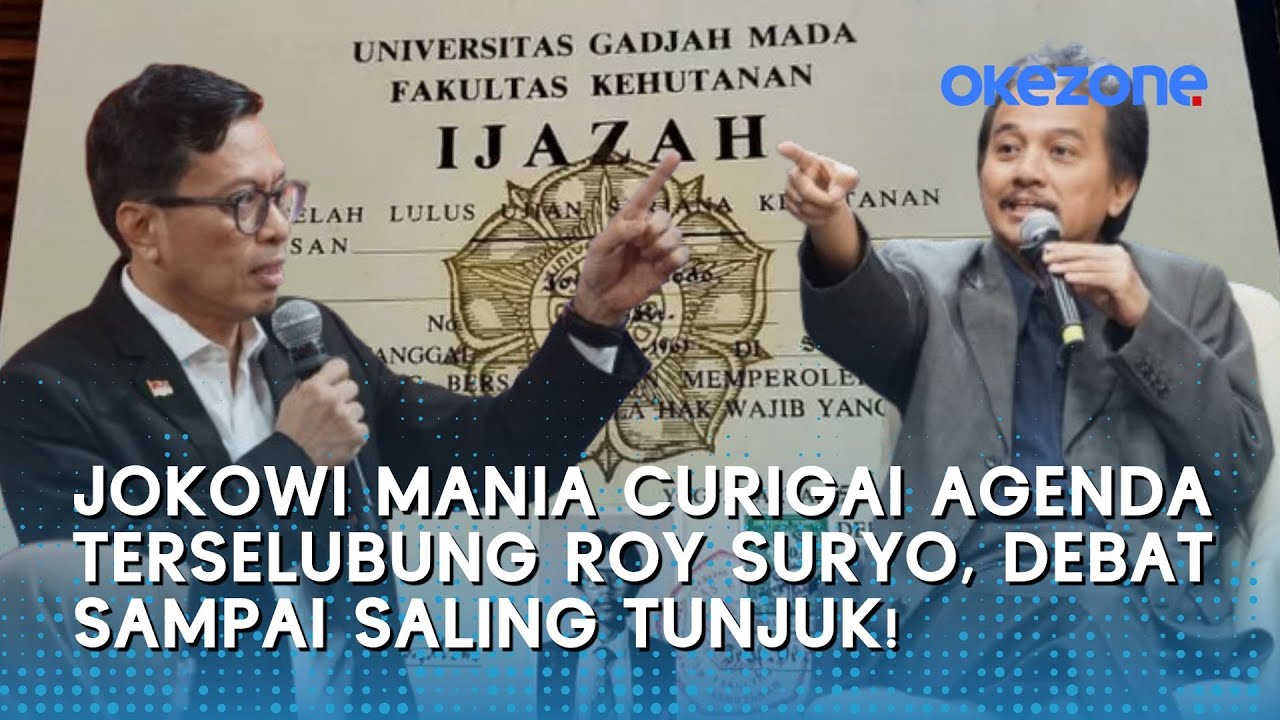 PANAS Emosi Sama-sama Mendidih Bahas Ijazah Jokowi, Roy Suryo & Jokowi Mania Debat Sampai Adu Tunjuk