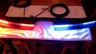 Code 3 Dual Stacked WingMan LED Rear Deck Light Lightbar Amber Red & Blue