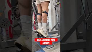 BFR Training for Calves. Here’s How 💪 #bfrtraining #bloodflowrestriction