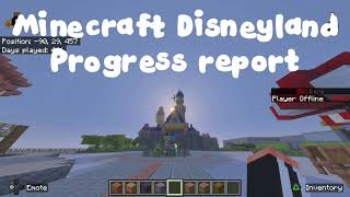 Minecraft Disneyland - progress report 1 #disneyland #minecraft #fyp