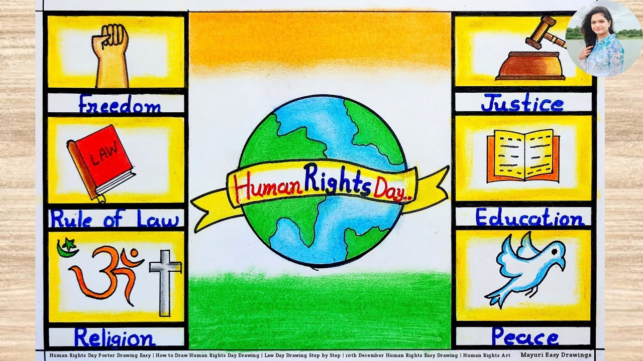 Human Rights Drawing Examples How To Draw Human Rights