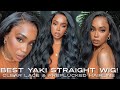 BEST YAKI KINKY STRAIGHT WIG FOR BEGINNERS | PREPLUCKED CLEAR LACE FRONT | XRSBEAUTY | ALWAYSAMEERA