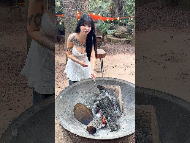 People who want to eat charcoal grill #어린왕자감귤밭