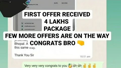 4 lakhs package in salesforce 🤑