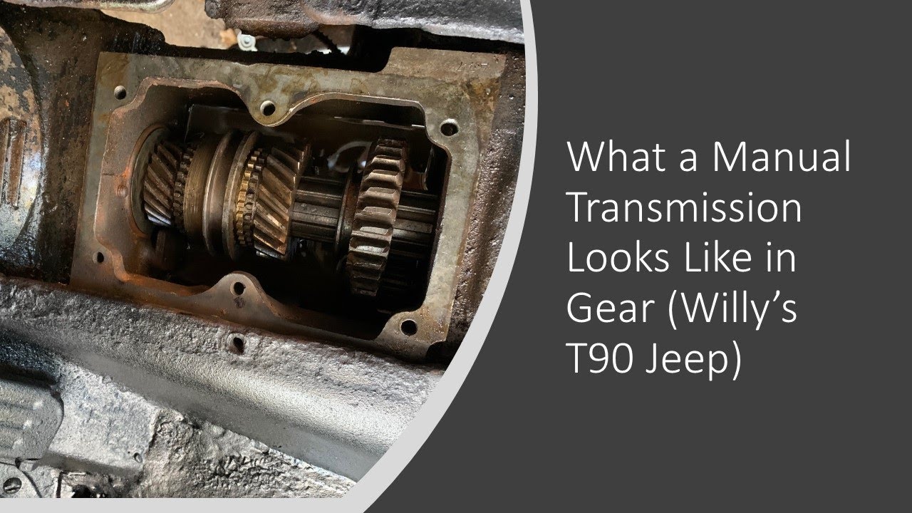 What a manual 3 speed transmission looks like in gear (Willy's CJ2a