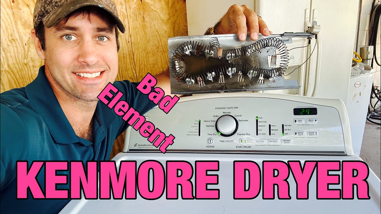 How to fix a Kenmore dryer that is not heating | 110.68002011 | Bad