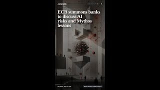 ECB summons banks to discuss AI risks and Mythos lessons #shorts