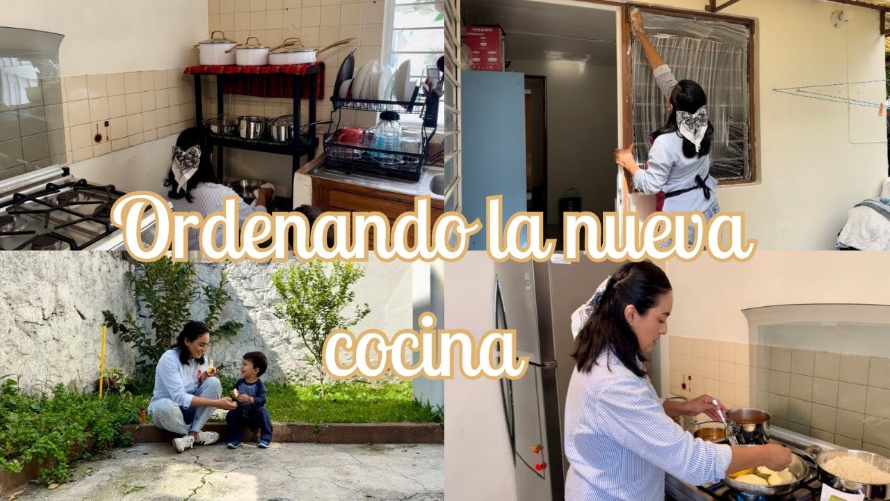 Ordenando y limpiando la nueva cocina 💕| Limpiando la cocina | Preparando la comida 