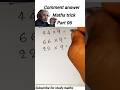 Maths tricks part 06#mathematics #mathstrick