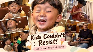 Late for the trend 🍦but kids loved it|Unfiltered video|iscream at home😄🍦