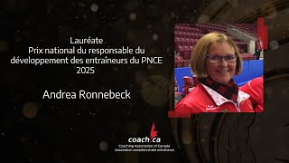 Prix national du responsable de développement d’entraîneurs du PNCE 2025 : Andrea Ronnebeck