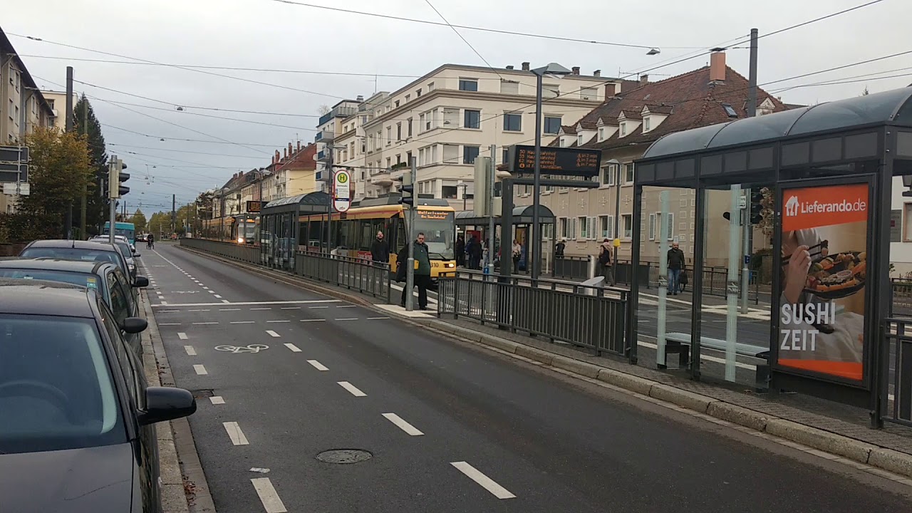 Straßenbahn an der Ebertstraße