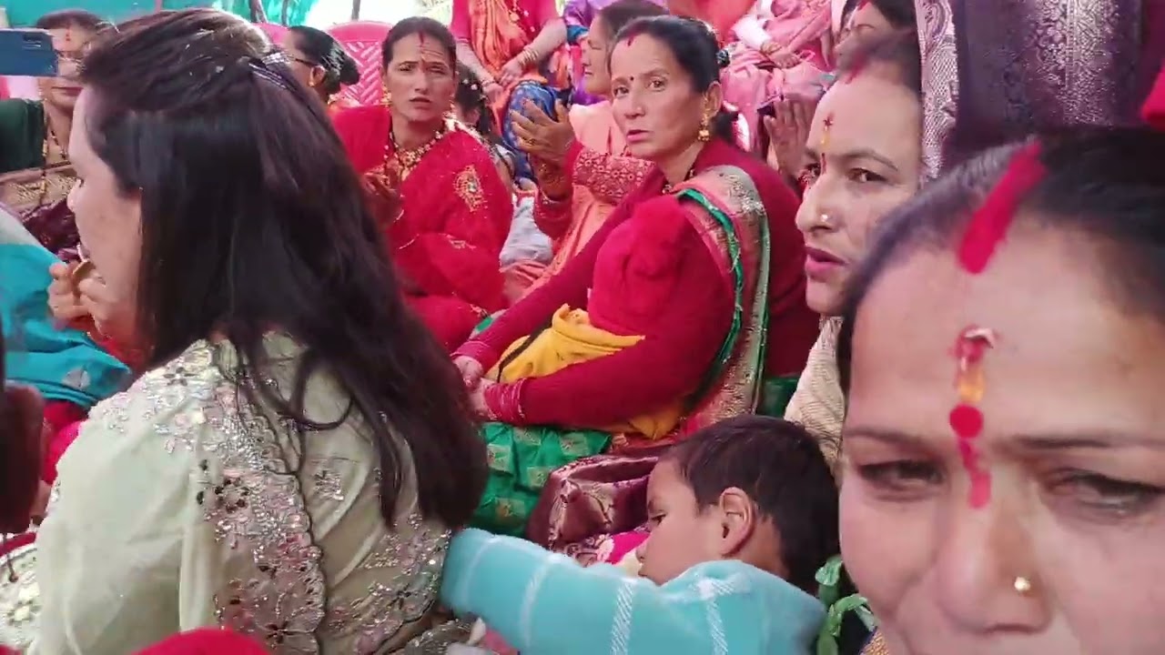 जनेऊ स्नसकार में बटू गीत🙏🥰🌺