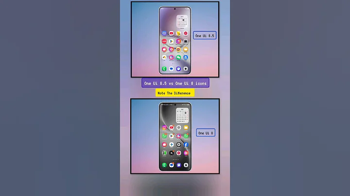 One Ui 8 vs One Ui 8.5 Icons 📱 | Note The DIFFERENCE