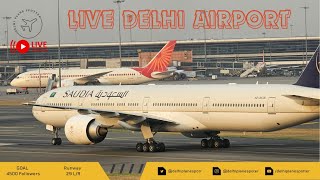 🔴LIVE Delhi Airport | Singapore A380 | Reverse Operations | #livestream #live