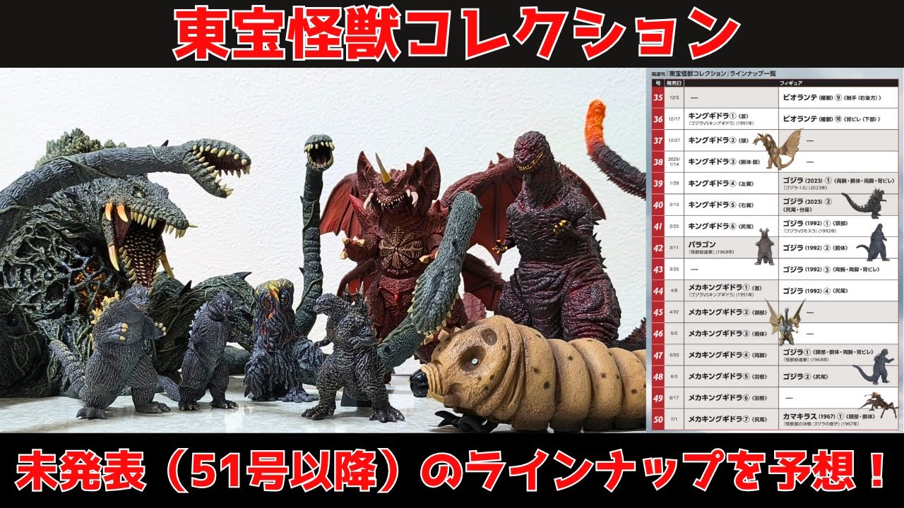 東宝怪獣コレクション　50〜53 未開封 デアゴスティーニ 東宝怪獣コレクション第53号 : 朗読社Yahoo!店