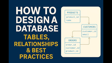 7. How to Design a Database – Tables, Relationships & Best Practices (Beginner