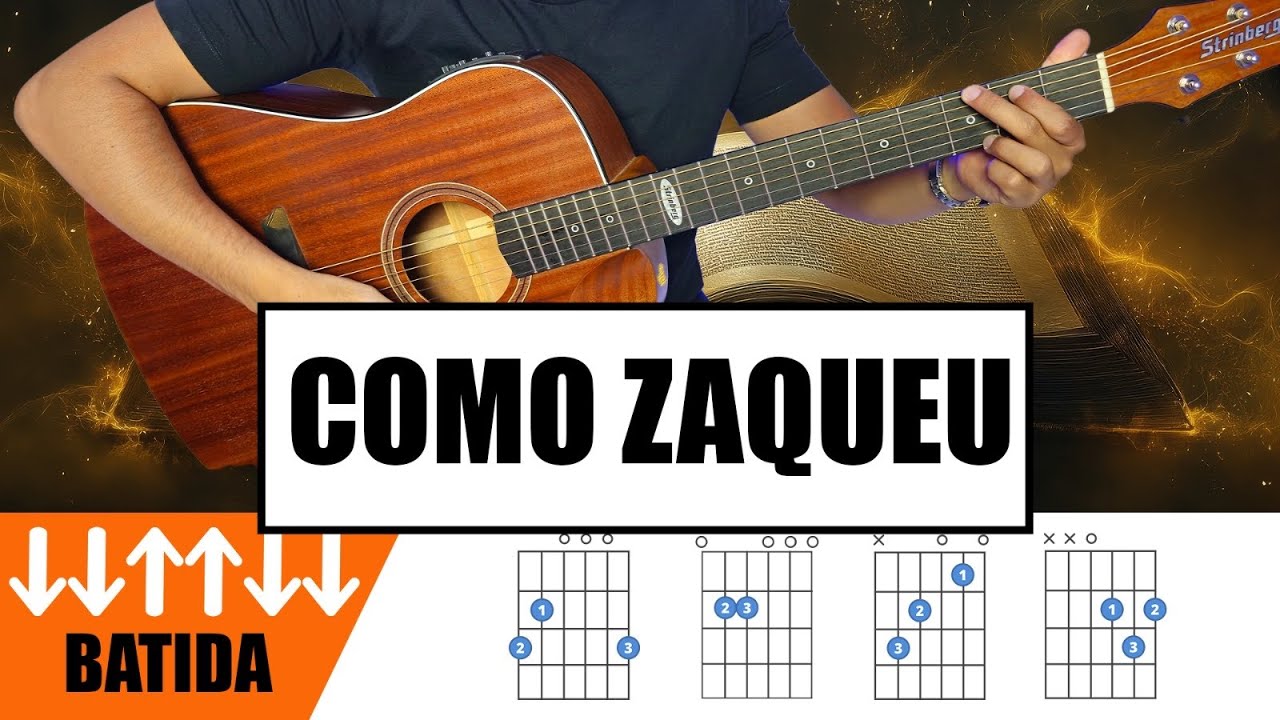 Aprenda o Hino COMO ZAQUEU no Violão - Entra na Minha Casa (SEGREDO PARA TOCAR RITMO)