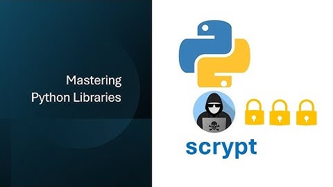 scrypt: Bcrypt Is Good... BUT Scrypt = Stronger Security